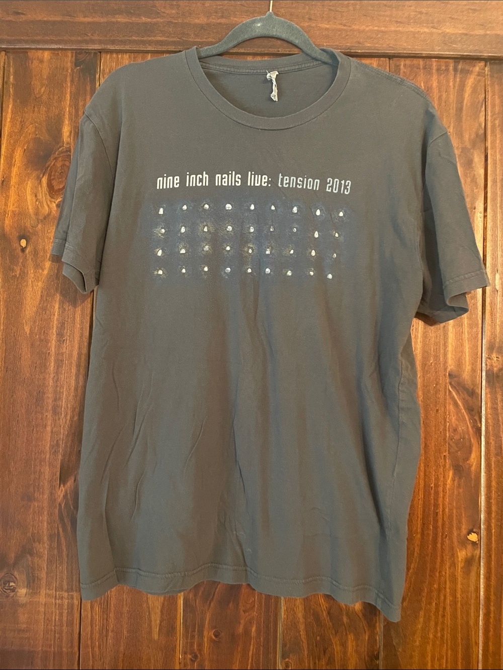 Nine Inch Nails Tension 2013 Tour Short-Sleeve Graphic Tee - Dark Gray